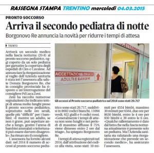 articolo pediatria Trentino