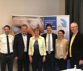 Con Martha Stocker e Bernhard Tigl in occasione del convegno l'evoluzione della reumatologia nell'Euregio, prospettive per il futuro